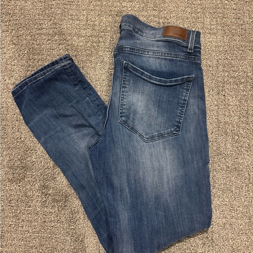 Express Women's High Rise Blue Jeans